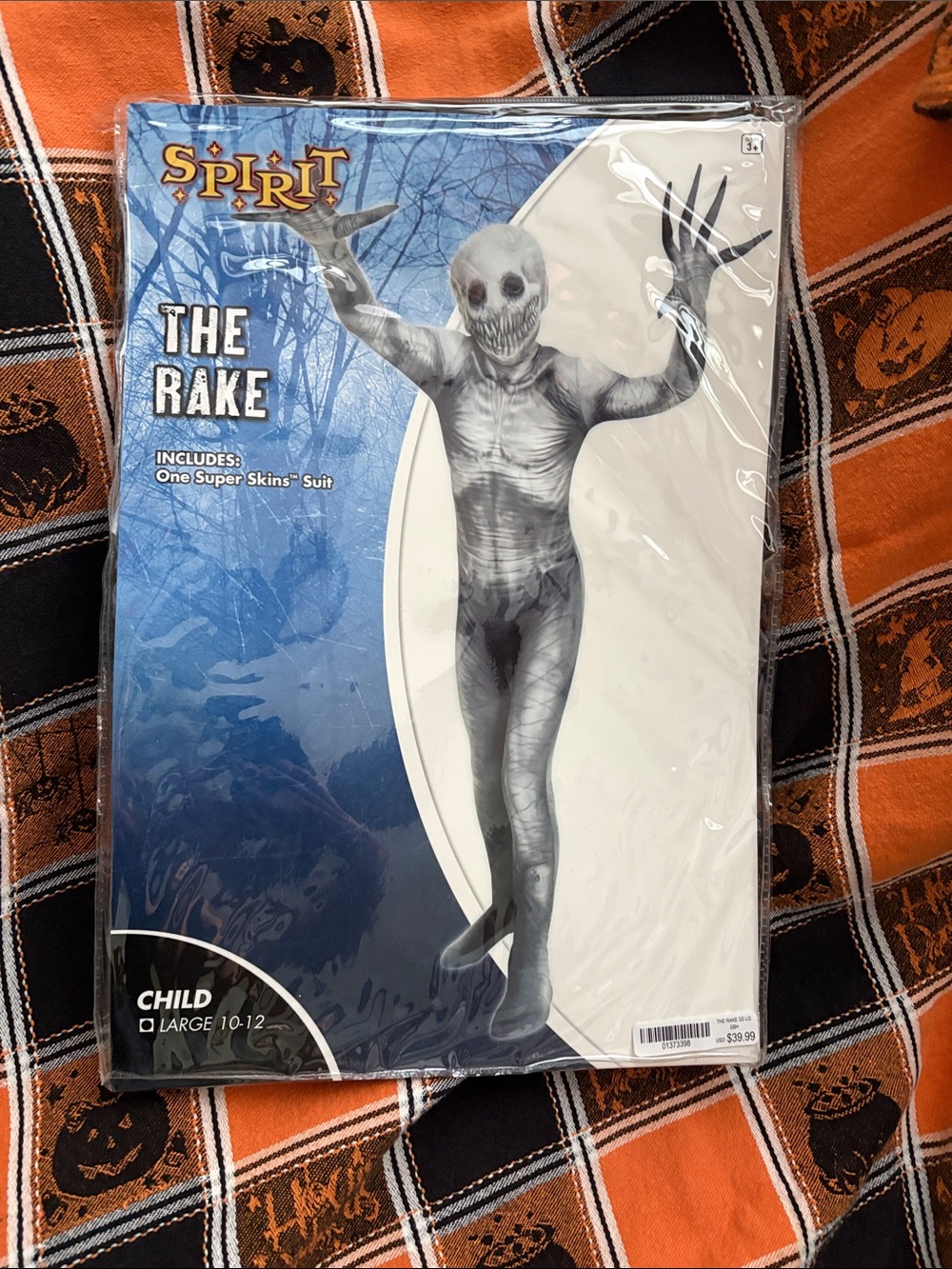 Spirit The Rake Kids Costume - Gray and Black Super Skins Suit